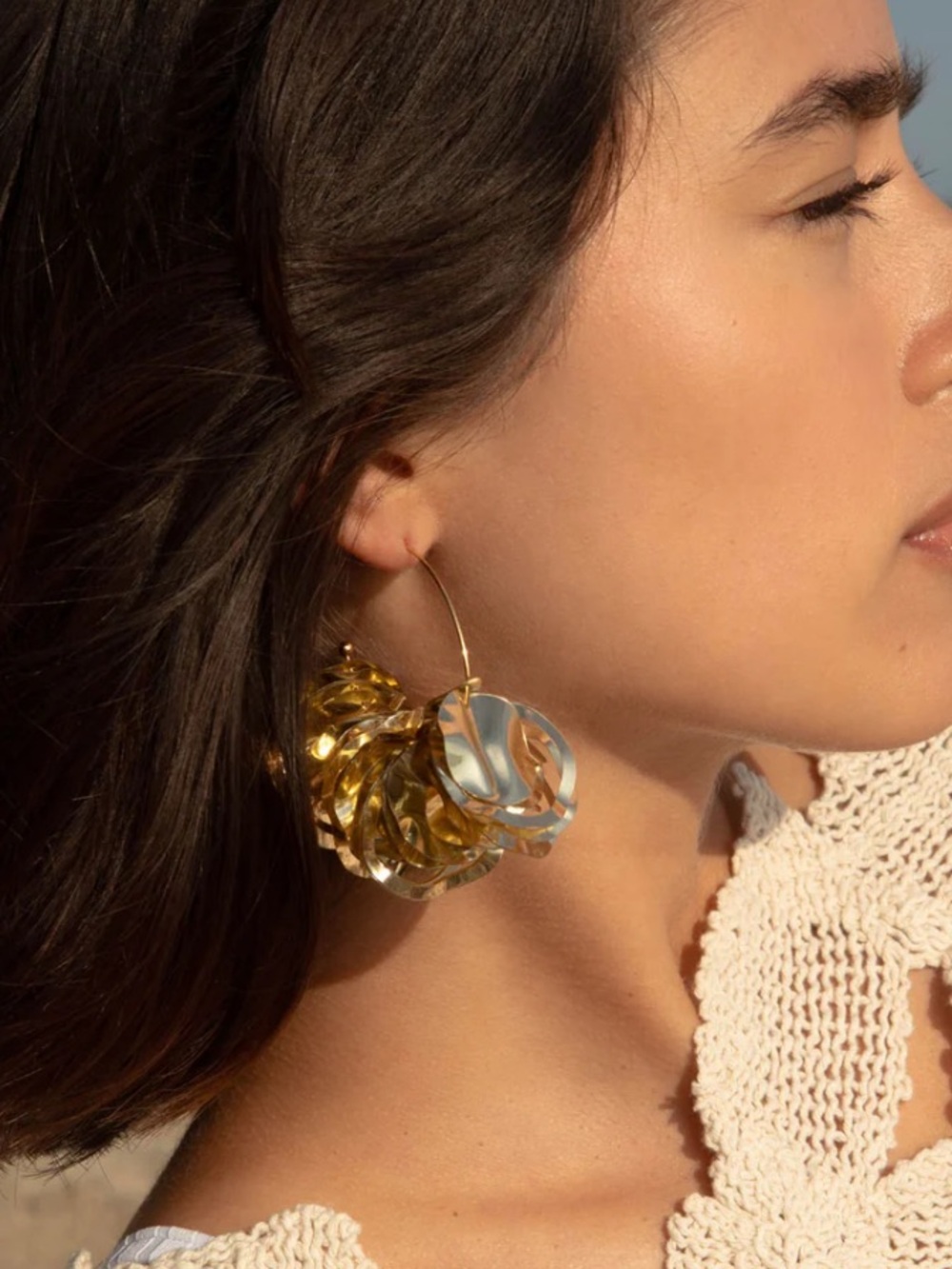 Mignonne Gavigan Mini Lola Hoop Earrings in Gold/Silver